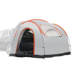 SUV Camping Tent, 8'-8' SUV Tent Attachment for Camping with Rain Layer and Carry Bag, PU2000mm Double Layer Truck Tent, Accommodate 6-8 Person