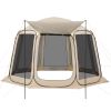 Screen House Tent, 12 x 11 ft, 10-12 Person Pop Up Screen Tent with Extended Awning, Portable Screened in Canopy with Carry Bag, Netting Sides